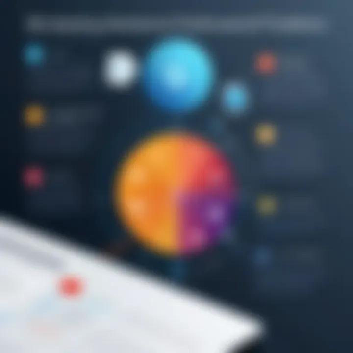 Infographic detailing advantages of various marketing software
