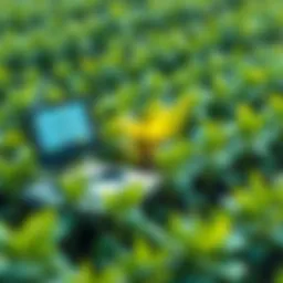 Advanced agricultural technology monitoring crops