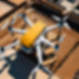 Aerial view of a construction site monitored by Agtek drone technology