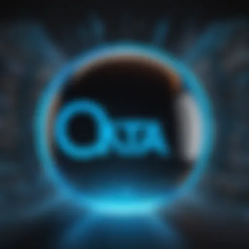 Illustration showcasing the synergy between Adobe and Okta