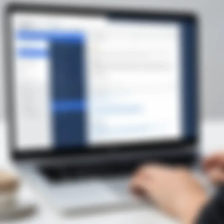 A visual depiction of a digital job application interface