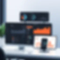 A sleek dashboard showcasing HR software interface for small businesses