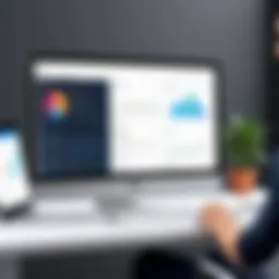 Overview of CRM software interface