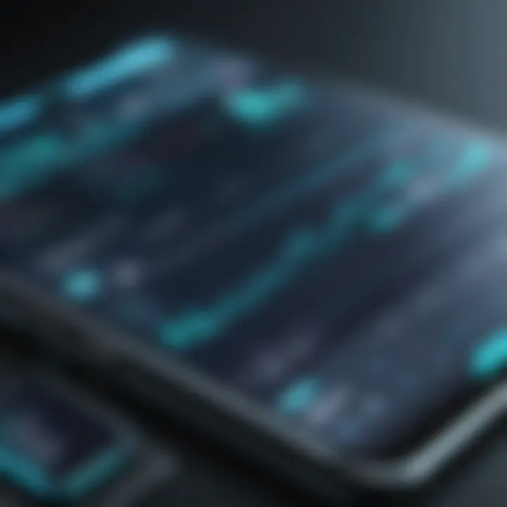 User interface of a popular trading app