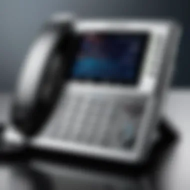 Advanced VoIP phone equipment showcasing features