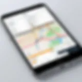 User interface of the Optimoroute app showcasing delivery route optimization features