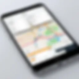 User interface of the Optimoroute app showcasing delivery route optimization features
