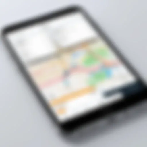 User interface of the Optimoroute app showcasing delivery route optimization features
