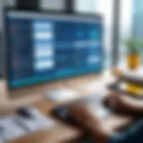 Overview of construction task management software interface