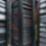 An intricate network of computer storage devices