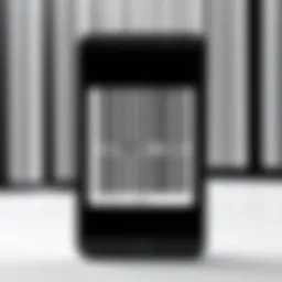 Employee barcode scanning in action