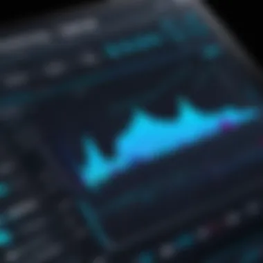 Graph illustrating sales performance trends over time