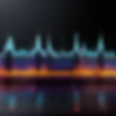 Visual representation of voice waveform