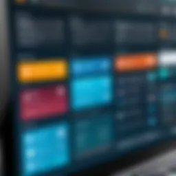 Dynamic interface of product catalogue software showcasing diverse product categories