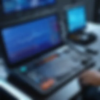 Advanced diagnostic equipment used for fleet vehicles.