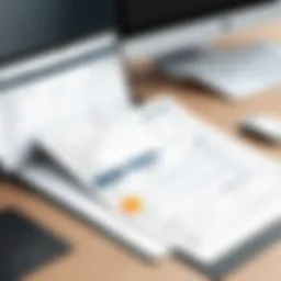 A visual representation of invoice reconciliation software interface showcasing features.