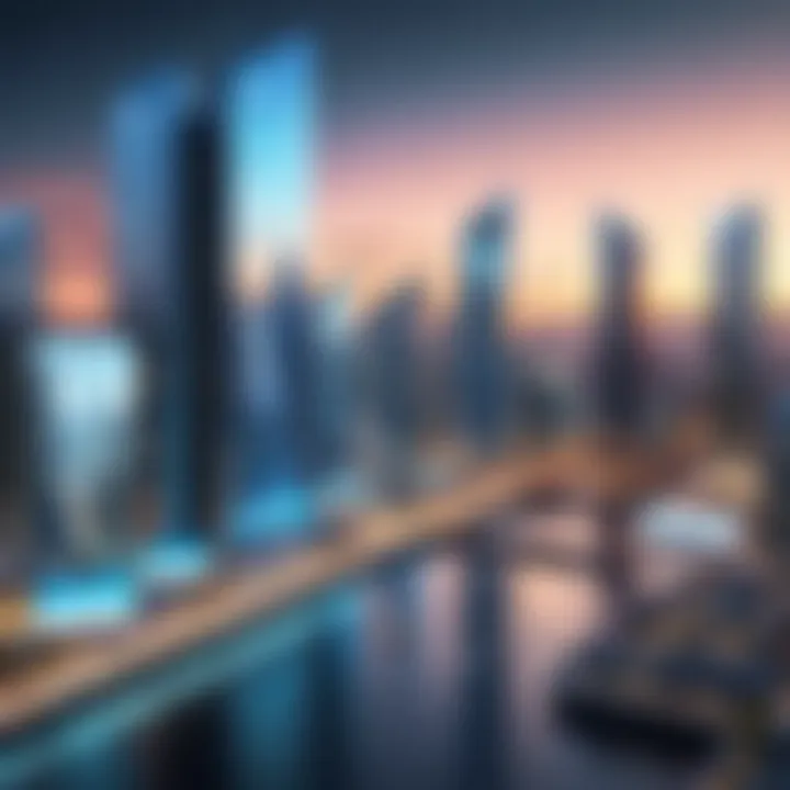 Conceptual image of future banking landscapes