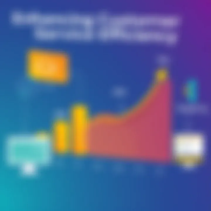 Enhancing Customer Service Efficiency Graph illustrating customer service efficiency improvements