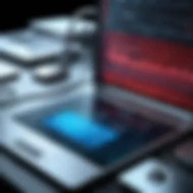 Illustration of data security measures in healthcare systems