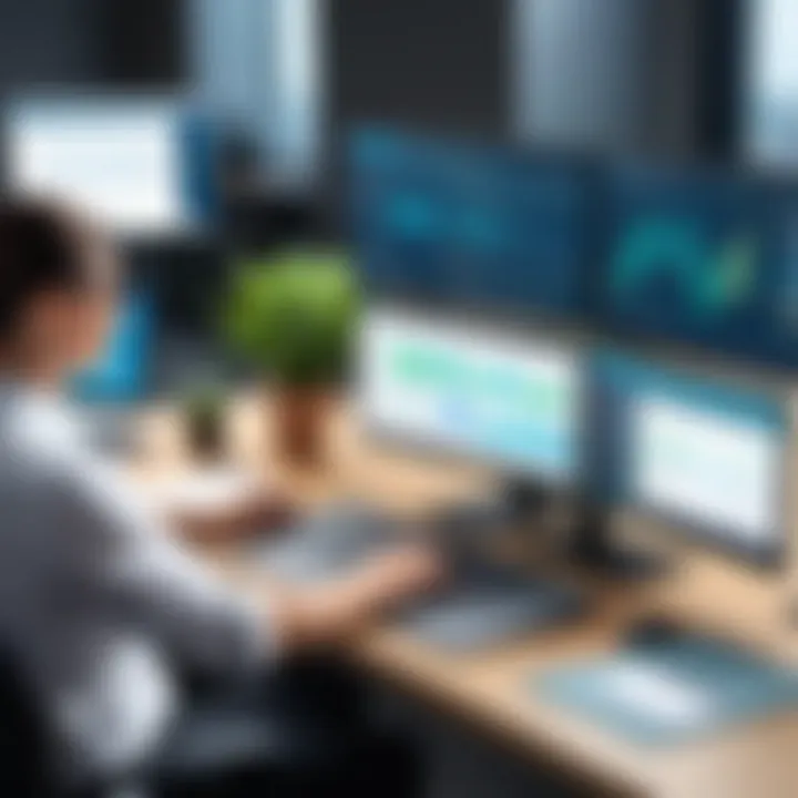 Graphical representation of project management features in Deltek Vision Vantagepoint.