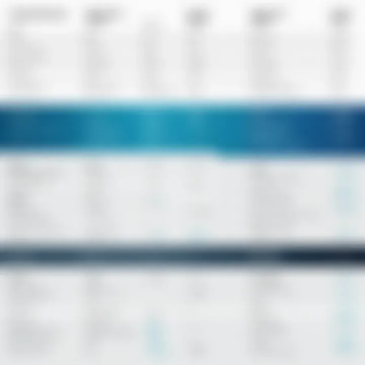 A concise comparison chart of Donor Perfect Online features.