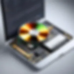 Illustration of data recovery software interface