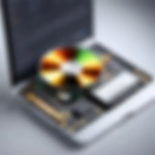 Illustration of data recovery software interface