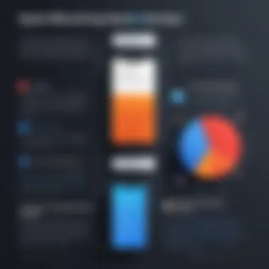 An infographic comparing different spam blocking applications with their features highlighted.