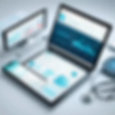 Graph illustrating the advantages of electronic health records
