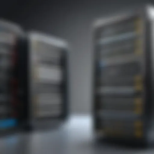 A digital representation of web hosting features