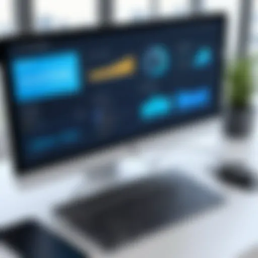 A modern online dealership software interface showcasing analytics and inventory management.