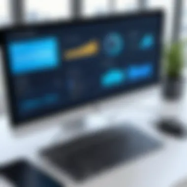 Modern Online Dealership Management Systems A modern online dealership software interface showcasing analytics and inventory management.