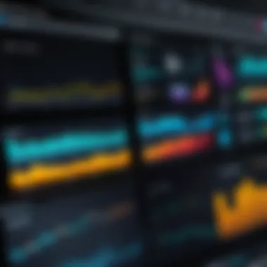 Financial Metrics Dashboard A visually appealing dashboard showcasing financial metrics and graphs
