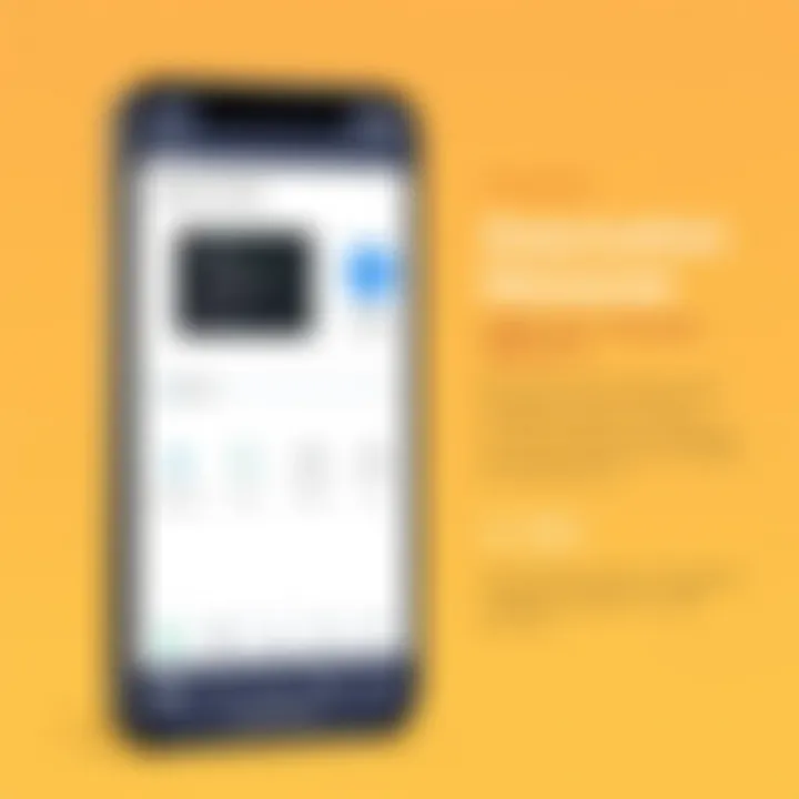 Application Manager Interface Overview Illustration showing the interface of an application manager on a smartphone