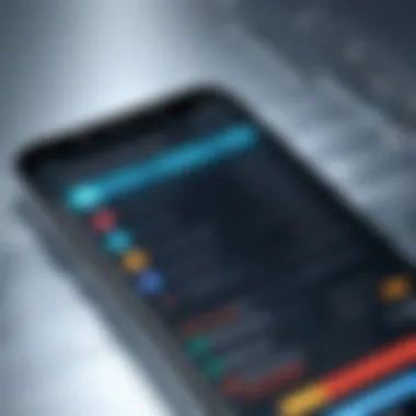 Interface of Targeted Ad Campaign A mobile phone displaying a targeted ad campaign interface