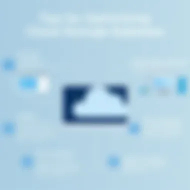 Tips for Optimizing Azure Cloud Storage Expenses Infographic with tips for optimizing cloud storage expenses