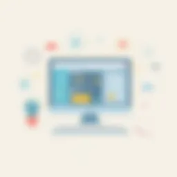 Dynamic user interface of Edusmart software showcasing educational tools