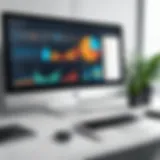 Dynamic dashboard showcasing ERP functionalities for service management
