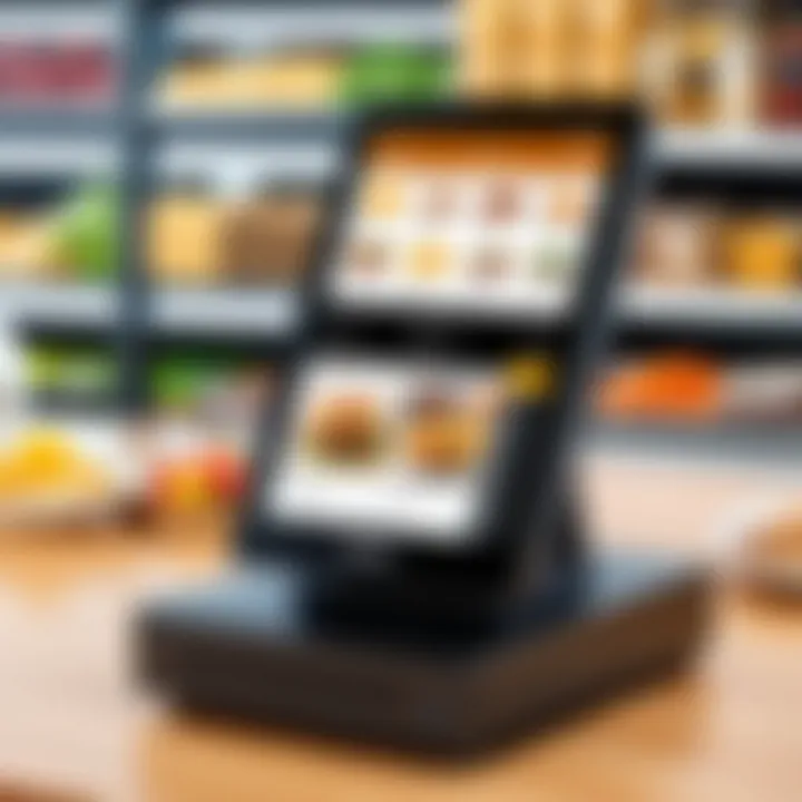 Illustration of various types of food service POS systems