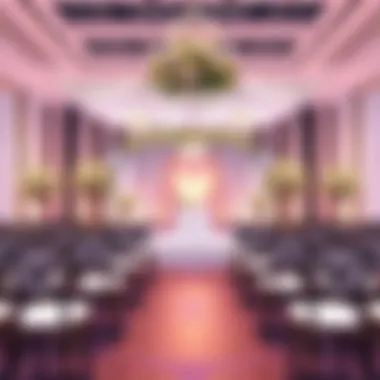 Wedding Planning Inspiration An elegant wedding setup with floral arrangements and table settings