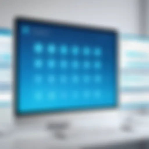 Visual representation of patient scheduling interface
