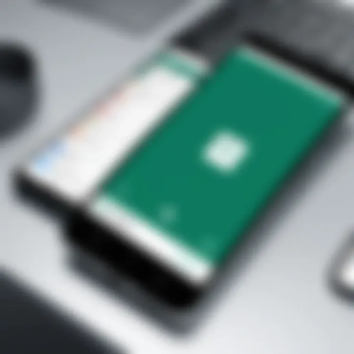 User interface of Microsoft Publisher on Android showcasing design tools