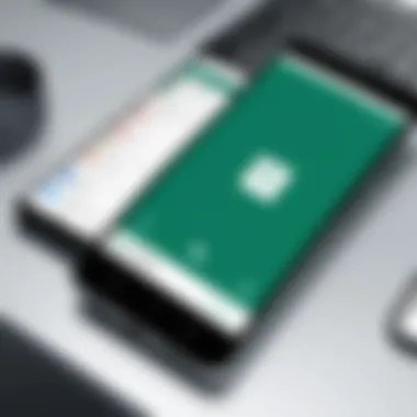 Microsoft Publisher User Interface on Android User interface of Microsoft Publisher on Android showcasing design tools