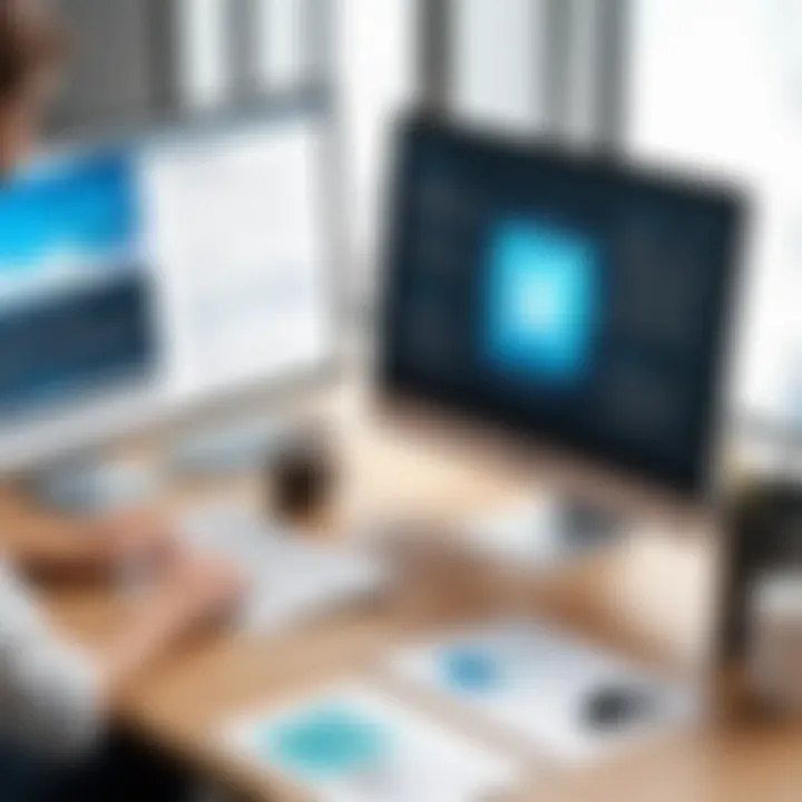 Visual representation of desktop publishing capabilities
