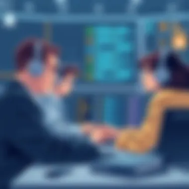 Collaboration Among Local Government Officials Illustration of local government officials collaborating
