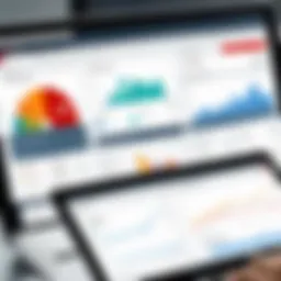 Visual representation of Oracle PeopleSoft CRM dashboard showcasing key functionalities