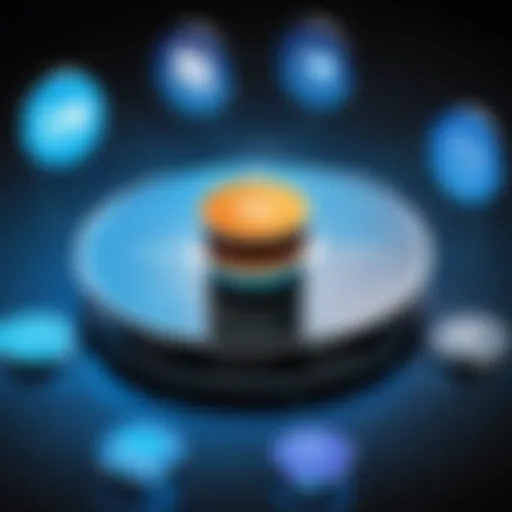 Visual representation of Orcanos platform features