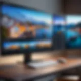 A captivating view of a virtual tour interface showcasing interactive elements.