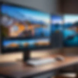 A captivating view of a virtual tour interface showcasing interactive elements.