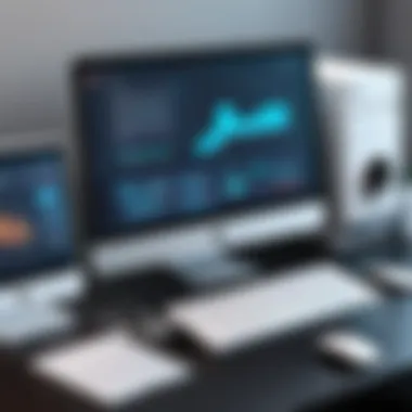 Digital Tools for Launching a Print on Demand Business A digital workspace featuring print on demand tools and software